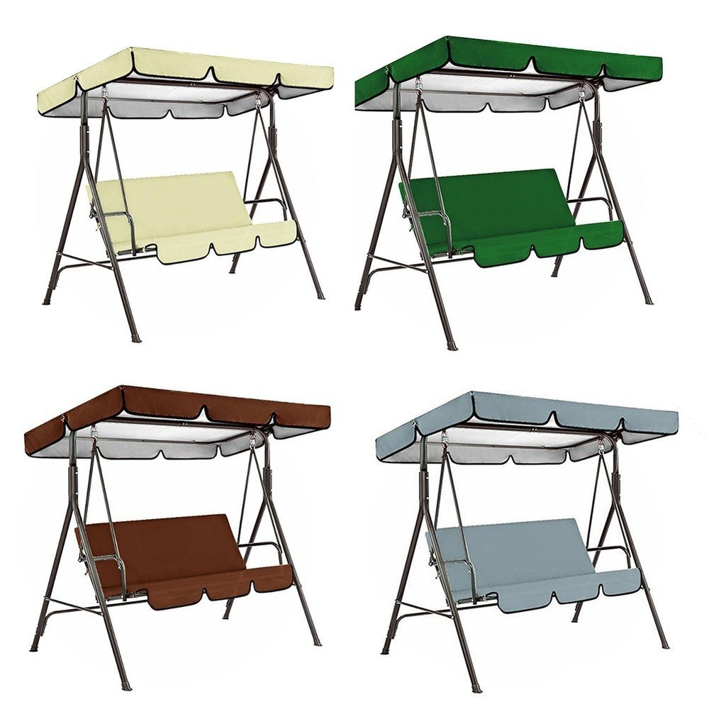 Full Coverage Swing Canopy Replacement Set 3 Seat Covers + Swing Canopy Cover