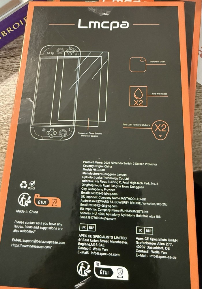2025 Nintendo Switch 2 Screen Protectors