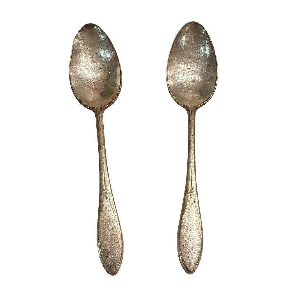 Wm Rogers Mfg Co "Beloved" 1935 Silverplate Teaspoons Set of 3 Vintage