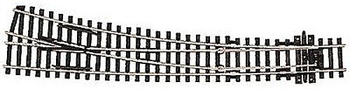 Peco Code 100 Large Radius Right Hand Curved Turnout (Insulfrog) - HO Scale