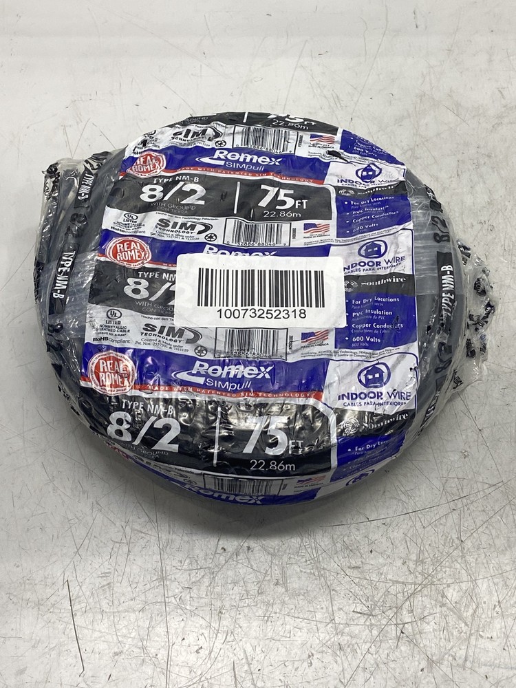 Southwire 8/2 Stranded Romex Simpull 75ft. TYPE NM-B 28893624