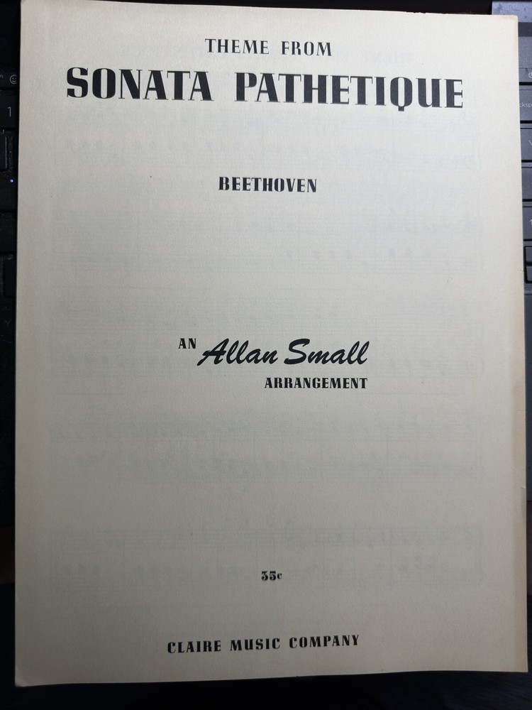 1952 3-pack (Beethoven Pieces) Allen Small Arrangements