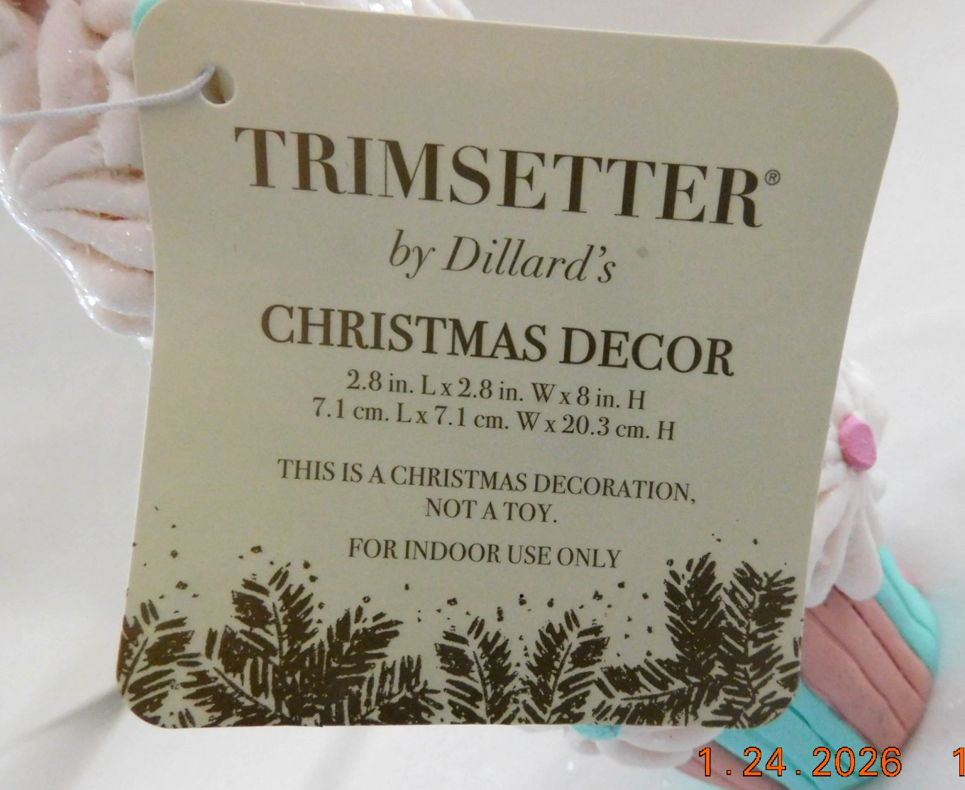 New 2025 Trimsetter Gingerbread Light Up LED "Round Pink House" 9.5"T x 7.5"