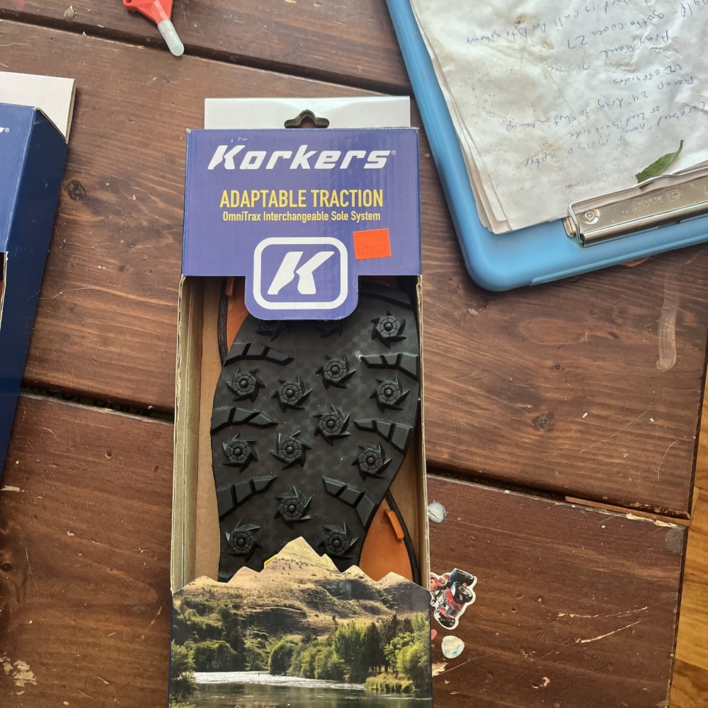 Korkers OmniTrax Interchangeable Sole System Adaptable Traction