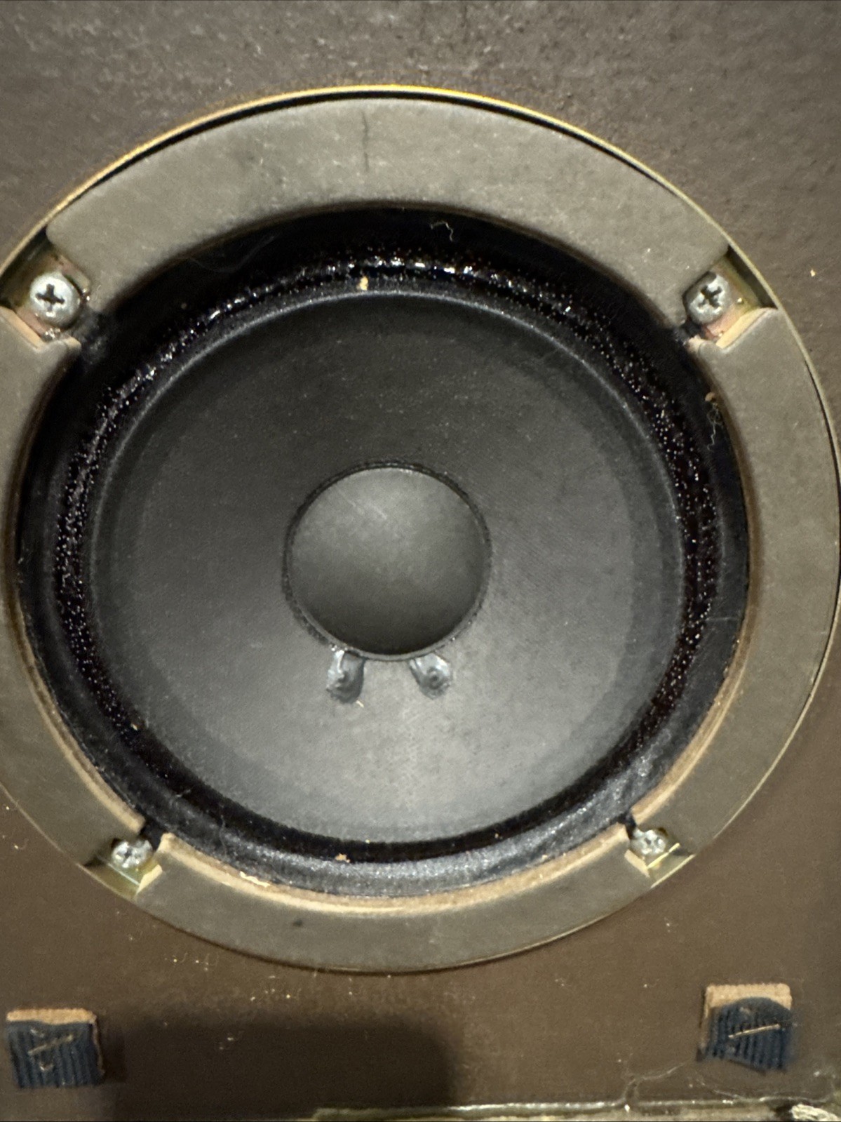 Advent /3 Bookshelf Speakers Original Grill Cloth & OG Badges - Tested