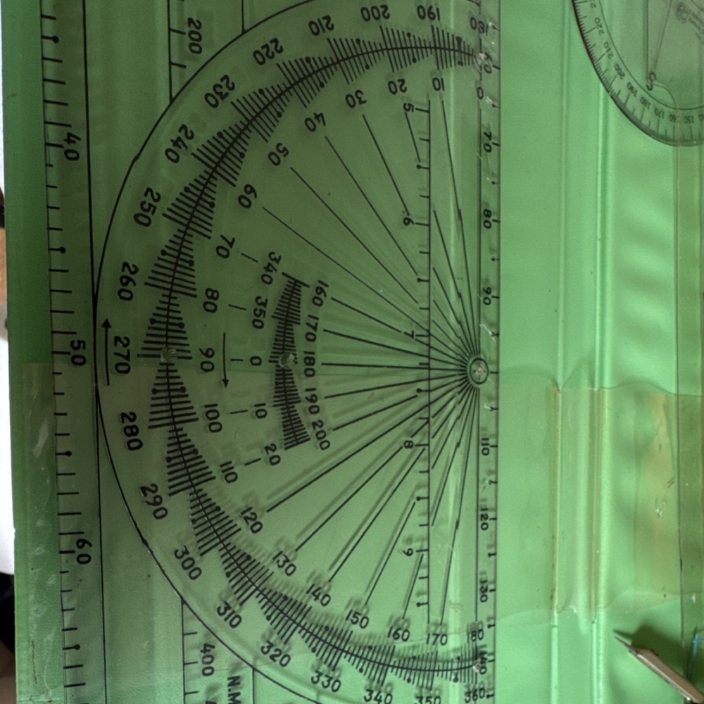 General Electric Marine Navigation Kit with Plotter, Dividers, Protractor