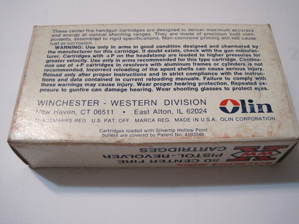 Vintage Winchester-Western .25 Automatic Expanding Point - Box - Empty
