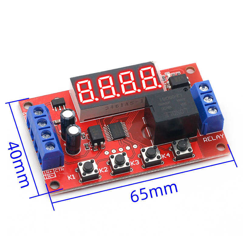 DC 12V 10A Adjustable Time Delay Relay Module LED Digital Timer Control Switch