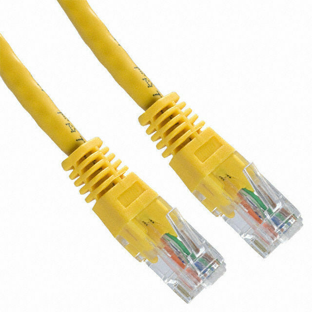 5 Pack Lot - 7ft CAT5e Ethernet Network LAN Router Patch Cable Cord Wire Yellow