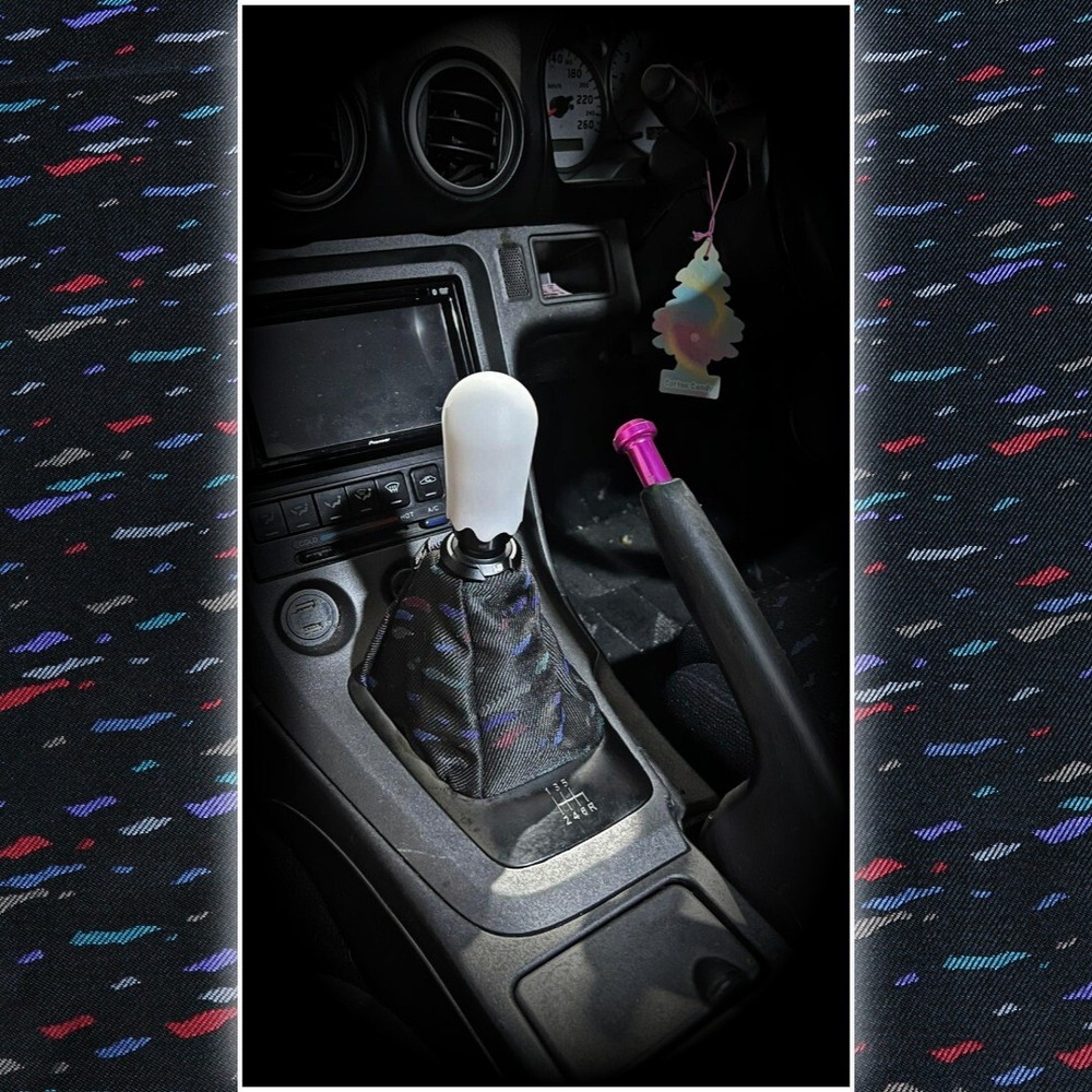 JDM RECARO confetti LeMans universal fit shift boot (hand-made)