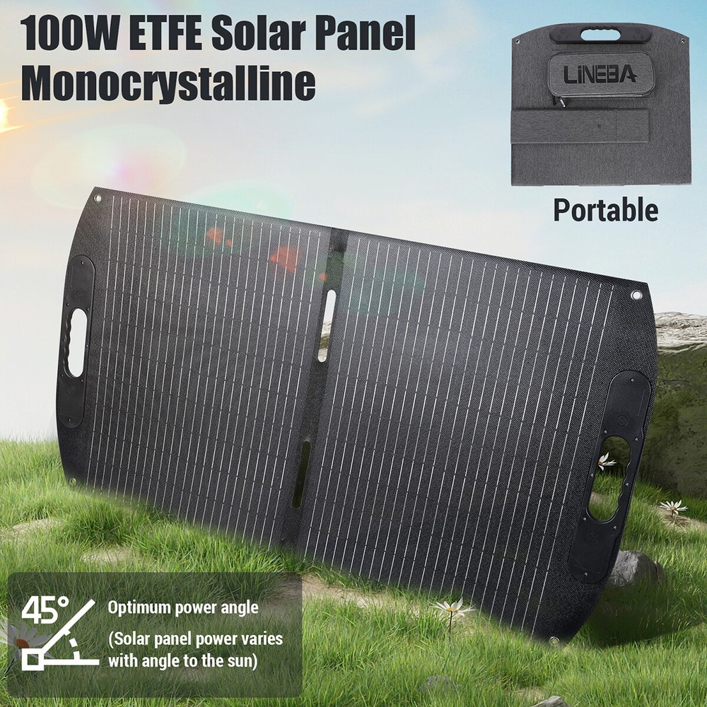 200W Solar Panel Kit Controller 12V Battery Charger DC/Type-C/USB Caravan Boat