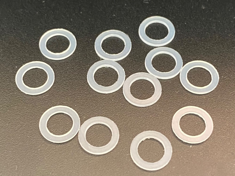 12 NYLON Arrow WASHERS KEEPS FIELD POINTS & BROADHEADS HELPS ALIGNMENT Archery