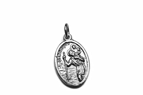 St. Christopher .925 Sterling Silver Charm Pendant