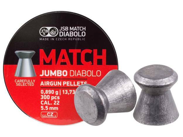 JSB .22 Caliber Match Diabolo Jumbo 13.73 Grain Wadcutter 300 Count