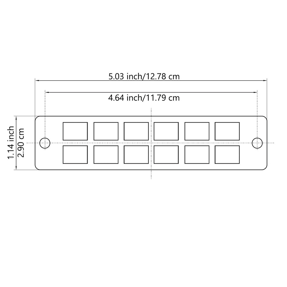 12 Duplex LC/UPC Fiber Patch Panel with Duplex Singlemode Blue LC Adapters, 2...