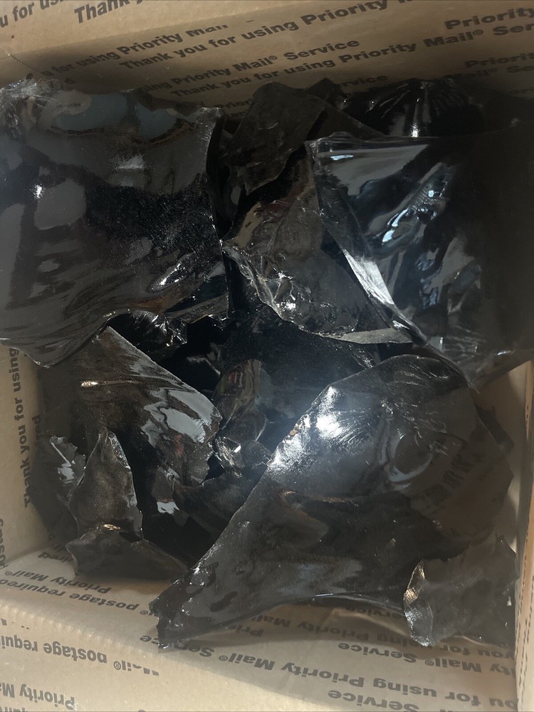 FLINT KNAPPING OBSIDIAN MATERIAL PREFORMS/LARGE SPALLS 3 Lbs