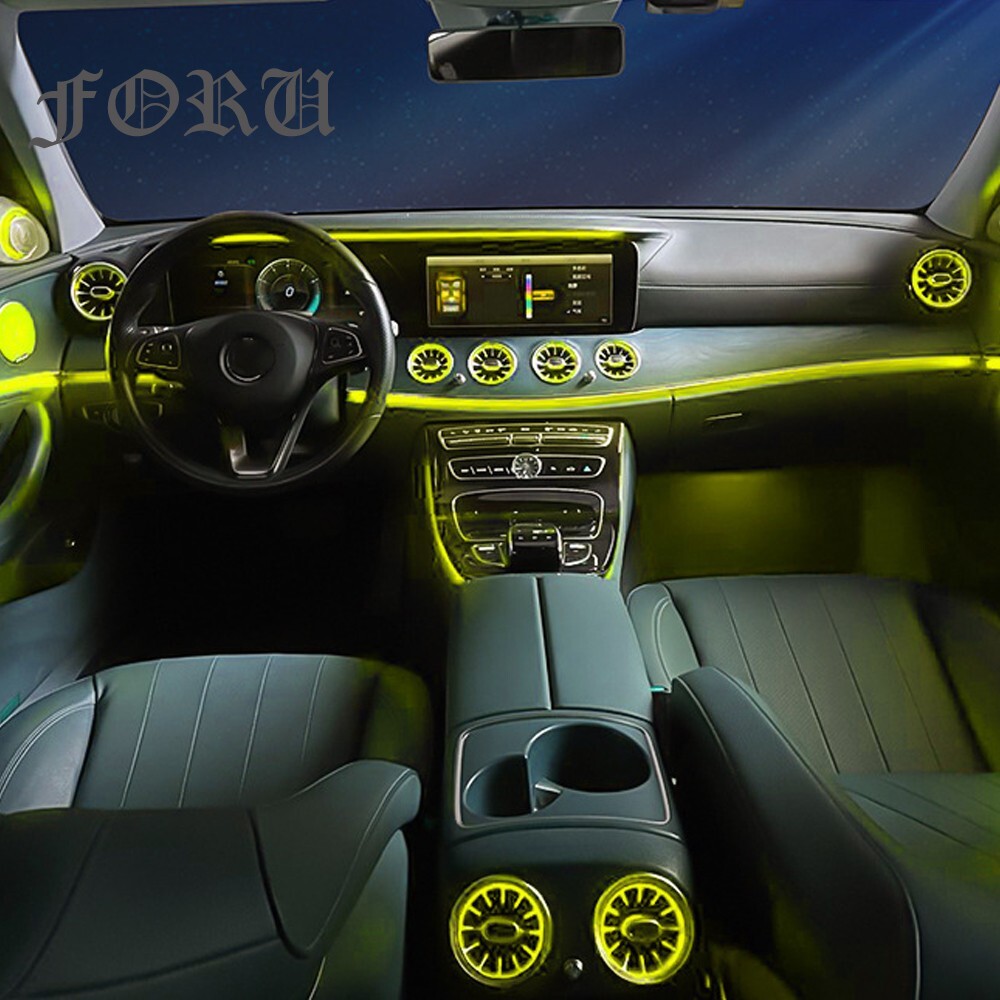 For Mercedes Benz E Class W213 e300 e43 e63 64 Colors Air Vent LED Ambient Light