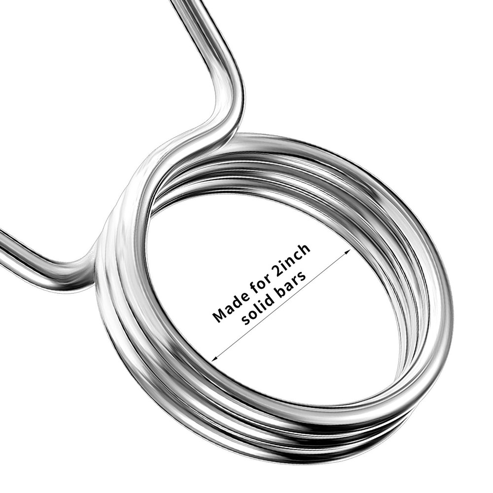 4 Pieces 2 Inch Dumbbell Spring Collars Barbell Clamps Locking Collars Clips ...