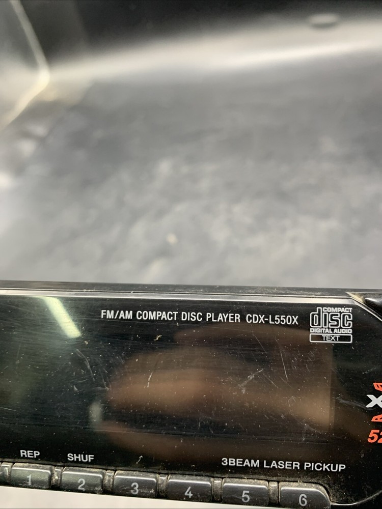 Sony CDX-L550X Xplōd Compact Disc Player Faceplate ONLY (Used) UNTESTED