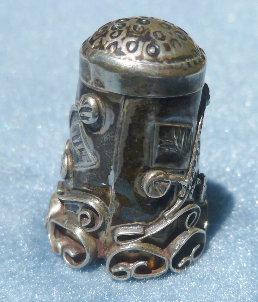 Vintage Sterling Silver Sewing Thimble Mexico