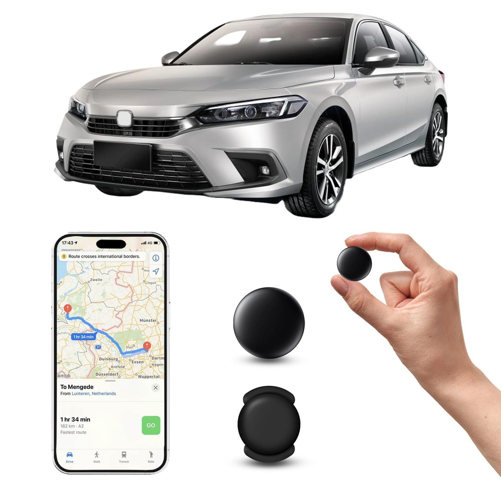Hidden Magnetic Mini GPS Tracker for Vehicles – No Subscription GPS Device, R...