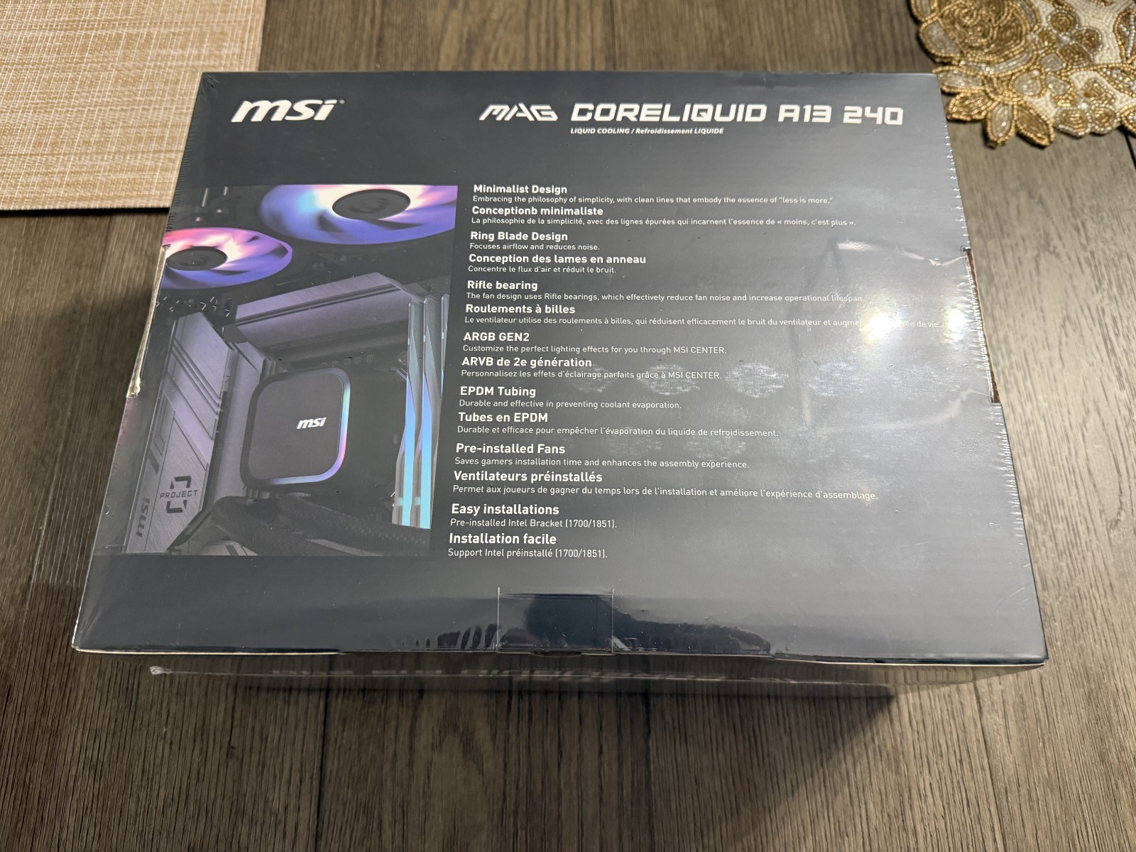 MSI MAG Coreliquid A13 240 - AIO ARGB CPU Liquid Cooler - 240mm Radiator