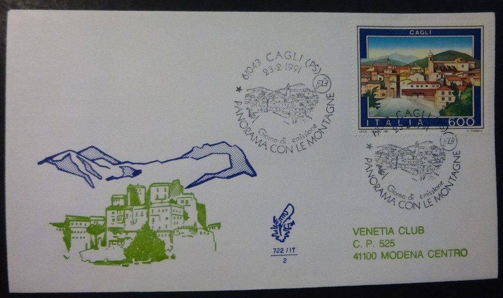 FDC - VENETIA - CAGLI - PESARO - 1991