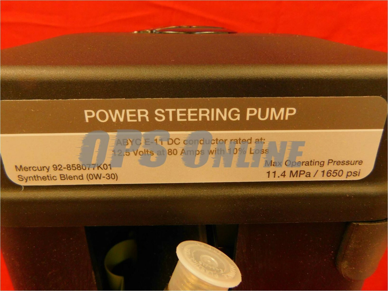 New OEM Mercury Verado Power Steering Pump Kit - 8M0199048/8M0148159 & 8M0150104