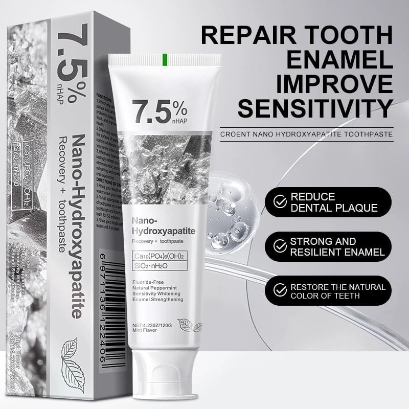 7.5% Nano Hydroxyapatite Toothpaste - 2 x 4.23 oz
