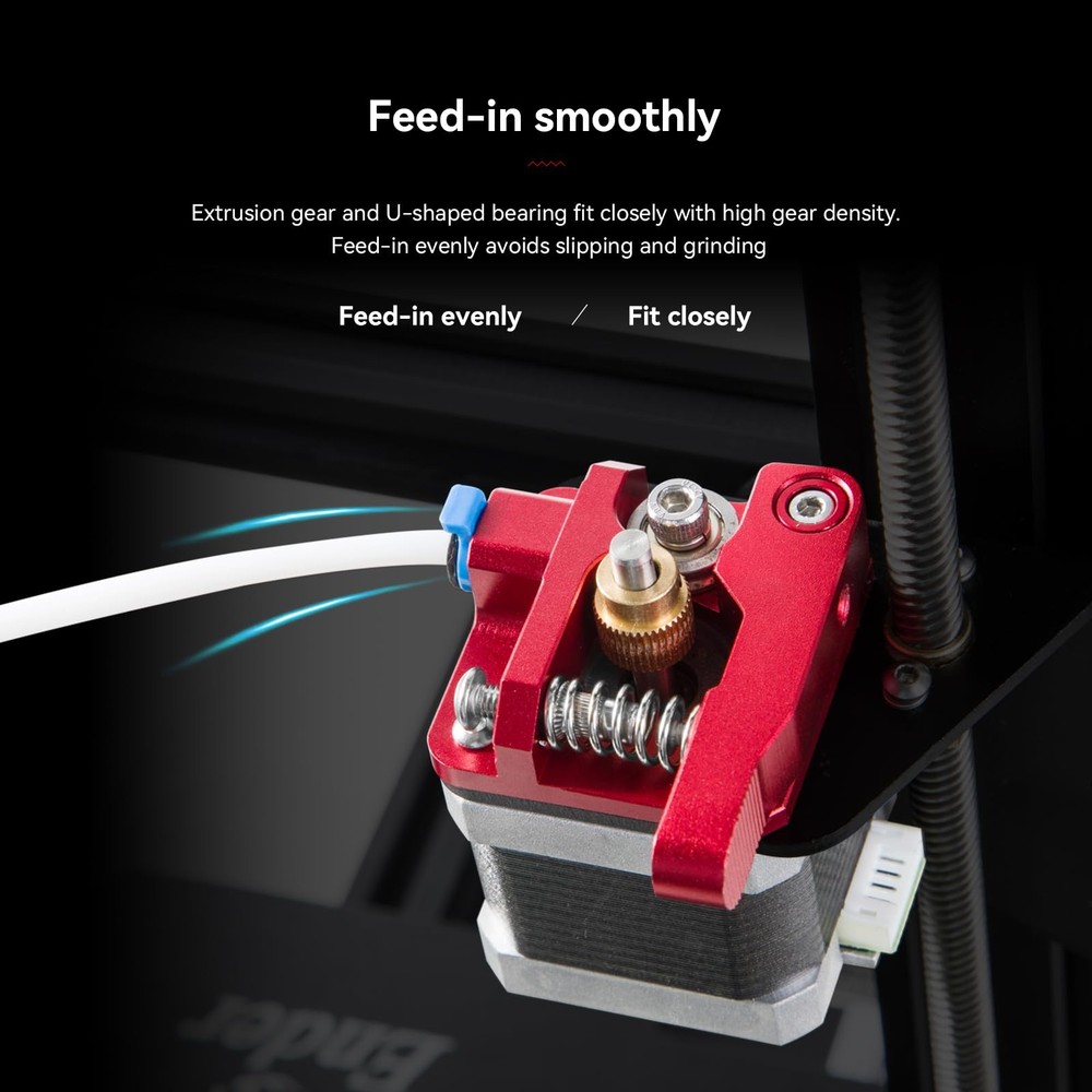 Creality 3D Printer Extruder Kit, Ajustable Extrusion Force, High Quality Red