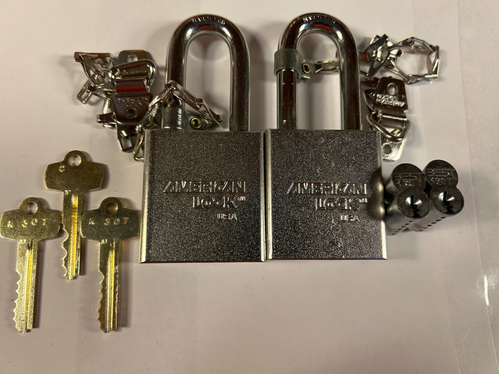 2-American Lock 3261 new padlocks keyed