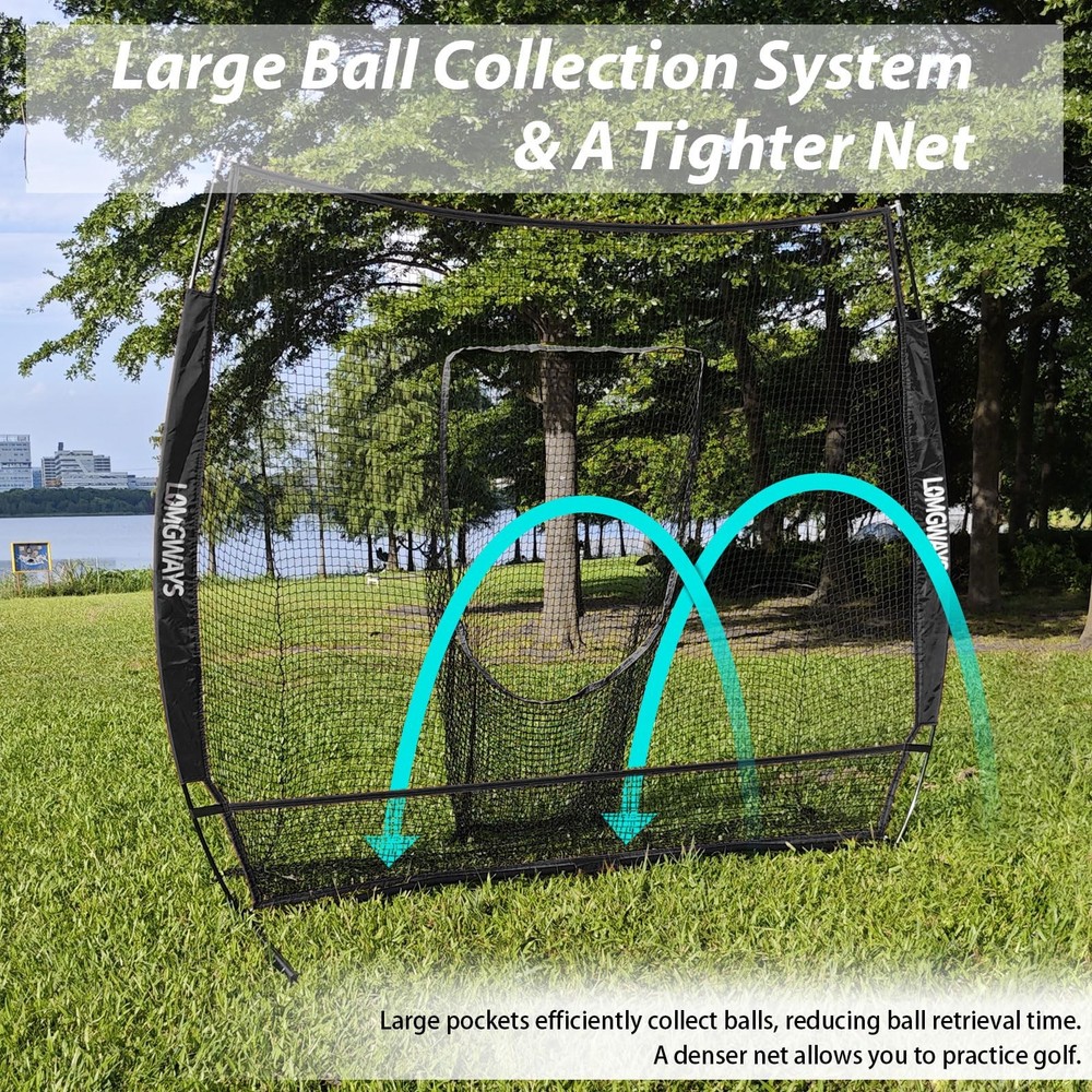 Best 77FT Golf/Baseball/Softball Practice Net for Batting Hitting, Pitching