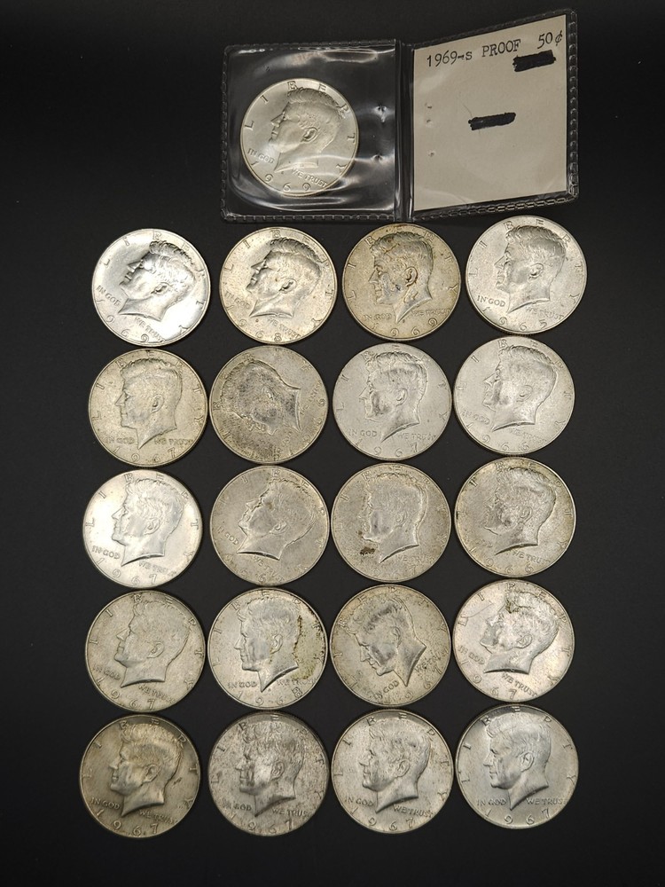 1965-69 Kennedy Half Collection Circulated