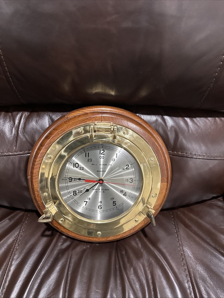 Brass Porthole Clock