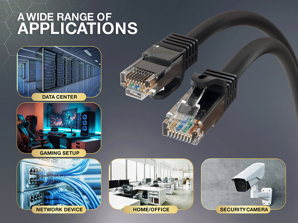 25ft Cat6a UTP 10G Ethernet Network Patch Cable Snagless 24AWG Bare Copper, B...