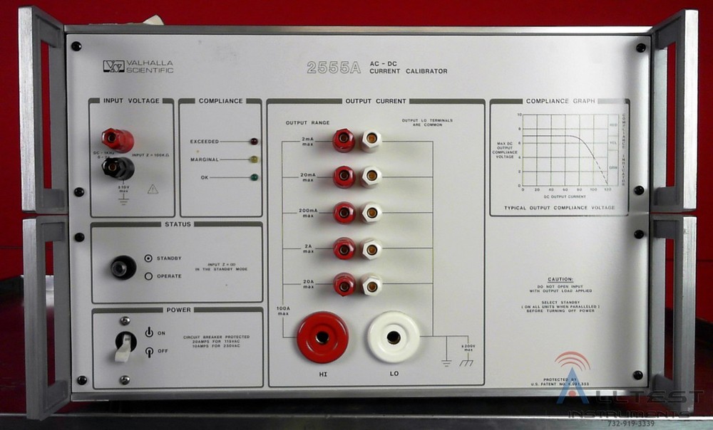 Valhalla 2555A AC-DC Current Calibrator