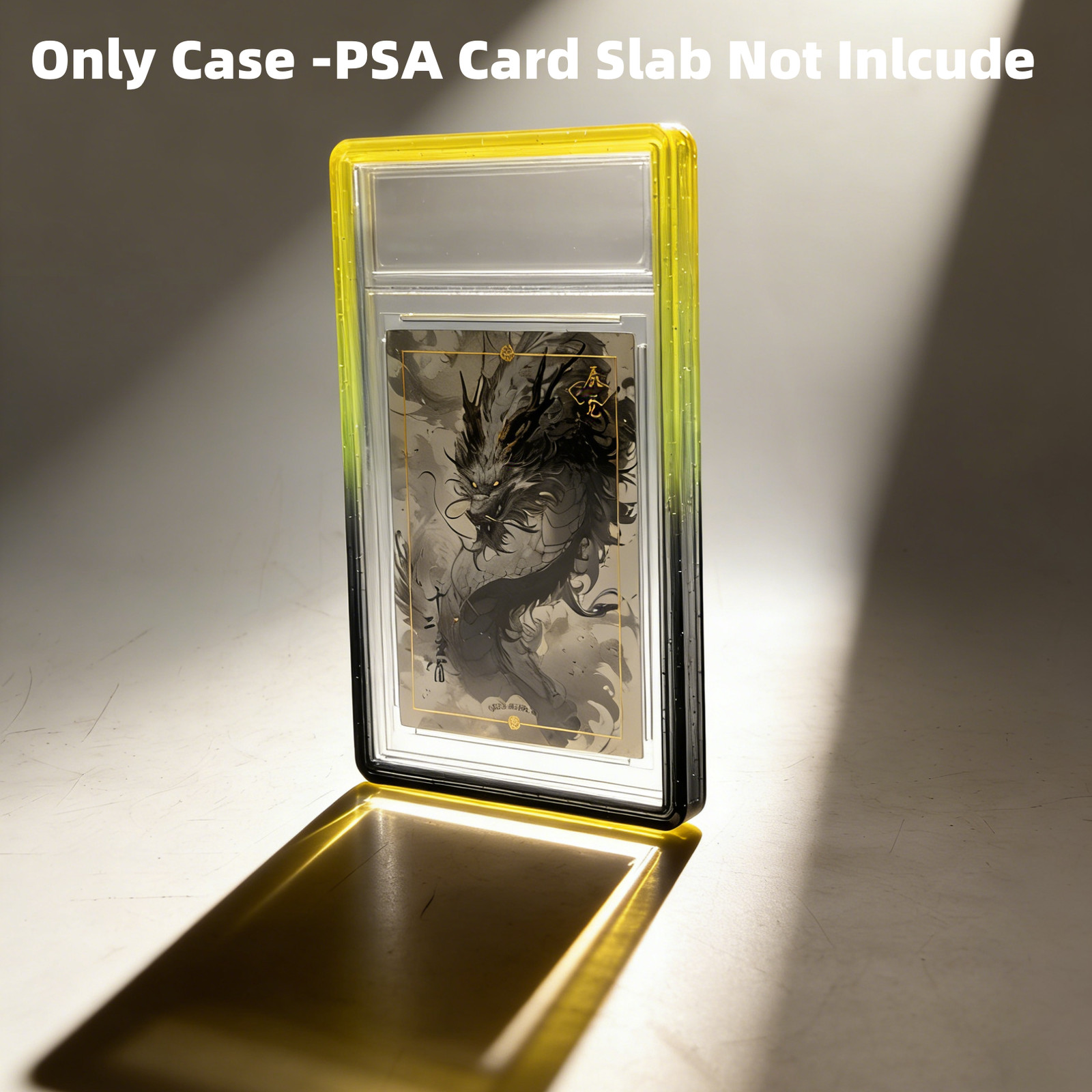 1/2/5pc Gradient Bumper Guard Case for 35PT PSA Graded Card Slab W/ Back Panel