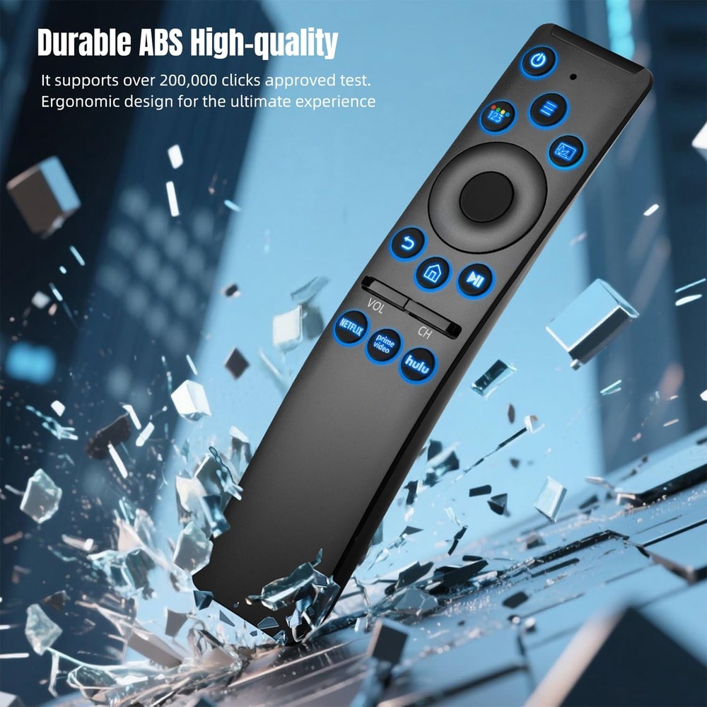 Backlit Universal Remote Control for Samsung Smart TV, Black