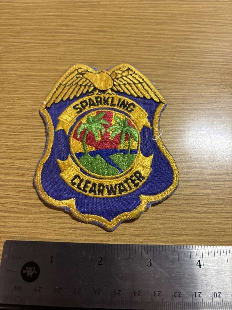 Sparkling Clearwater Florida Police Patch Used