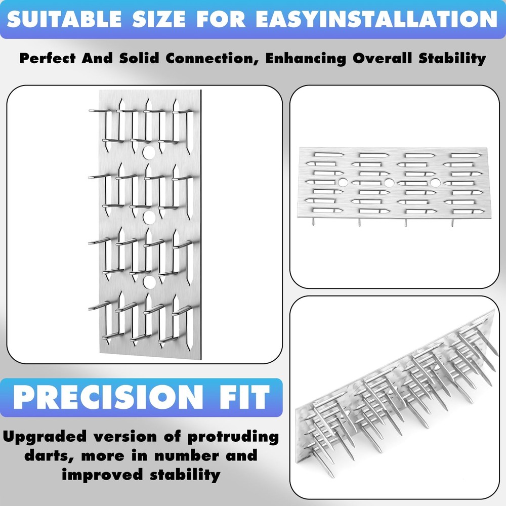 25 Pcs Push-on Impaler Wall Mounting Clips Surface Mount Impaler Clips, Acous...