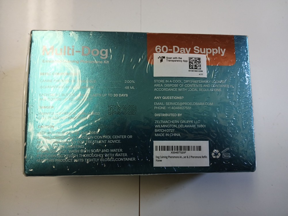 ProElobara Multi-Dog Enhanced Calming Pheromone Diffuser Kit 60 Day Exp. 6/5/27
