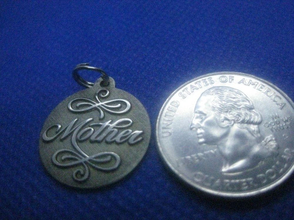 Sterling Silver Mother Disk Charm