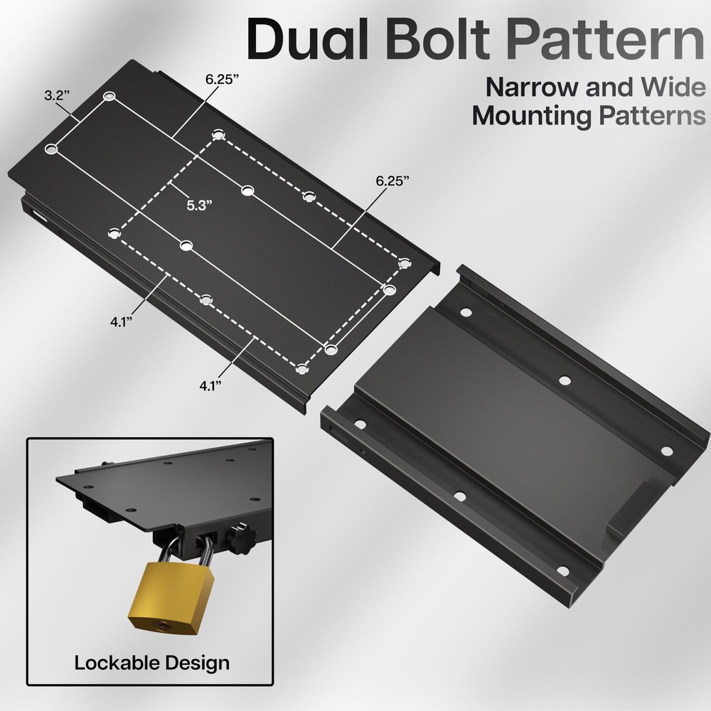 Quick Release Mounting Bracket Kit Designed for Trolling Motors, Aluminum Pla...