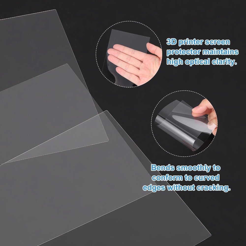 5Pcs 173x80mm 3D Printer LCD Screen Protector Film for 3D Printer