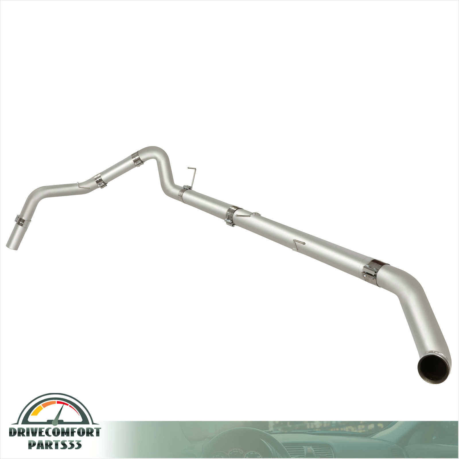 5" For Dodge Ram Cummins Diesel 07.5-12 6.7L Turbo Back Muffler Exhaust Pipe