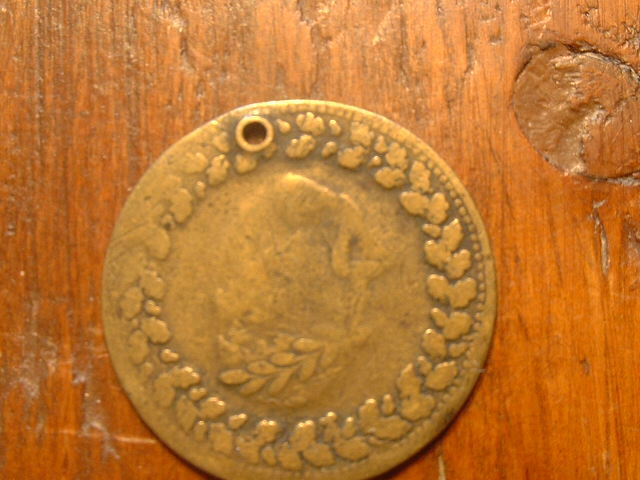 1812 Canadian 1/2 Half Penny Token Holed