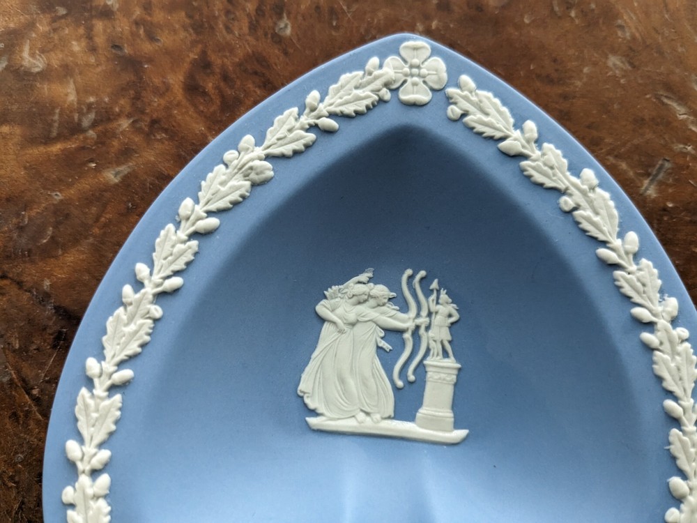 Wedgwood Jasperware Blue Spade Shape Tray