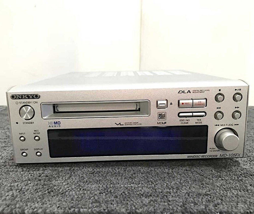 Junk ONKYO MD-105FX MiniDisc MD Recorder Power-On Tested Disc Eject Error As-Is