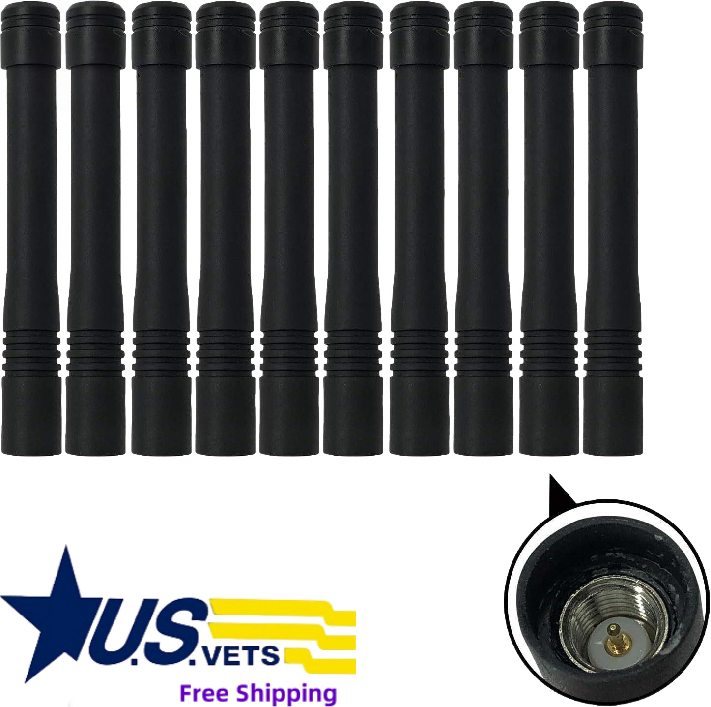 Lot10 UHF Stubby Antenna for VX351 VX354 VX824 VX261 VX264 VX231 VX150 VX160