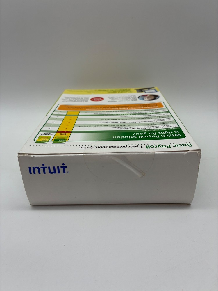 Intuit QuickBooks Basic Payroll Software 1 Year Subscription 1-3 Employees New